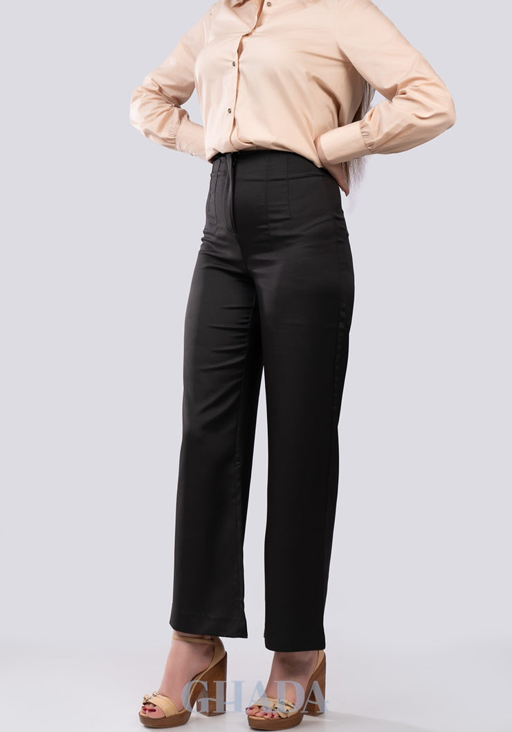 Pantalon fluide en noir