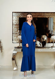 djellaba bleu roi avec sfifa traditionnelle