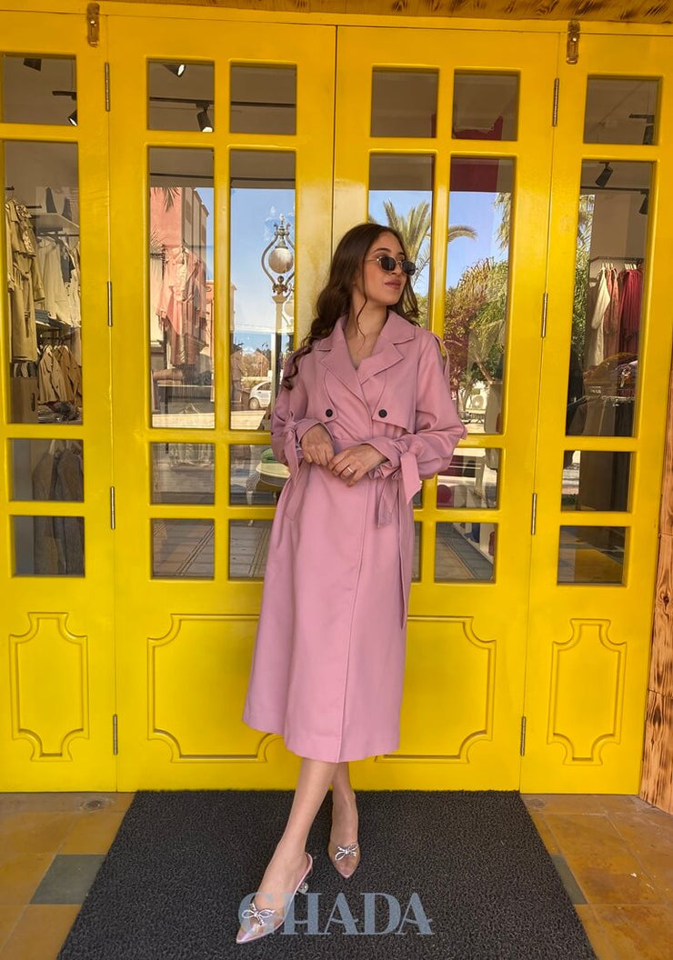 Trench coat en rose