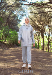Ensemble hoodie et pantalon en gris