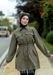 Blouson en vert olive