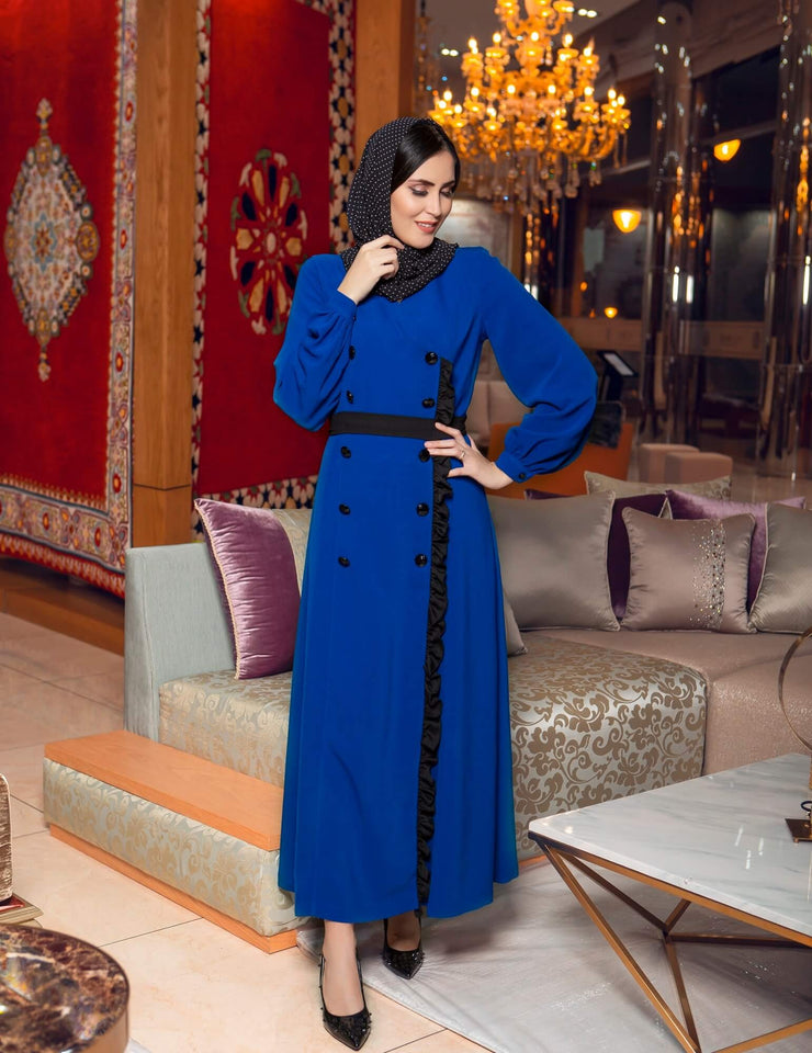 ROBE A BOUTONNAGE CROISEE